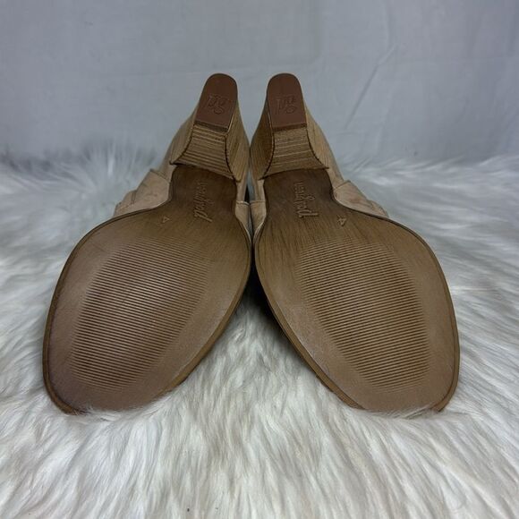 Paul Green Mindy Lace Up Suede Women's Tan Peep-Toe Ankle Boots Sz 4/US 6.5 - Picture 7 of 8